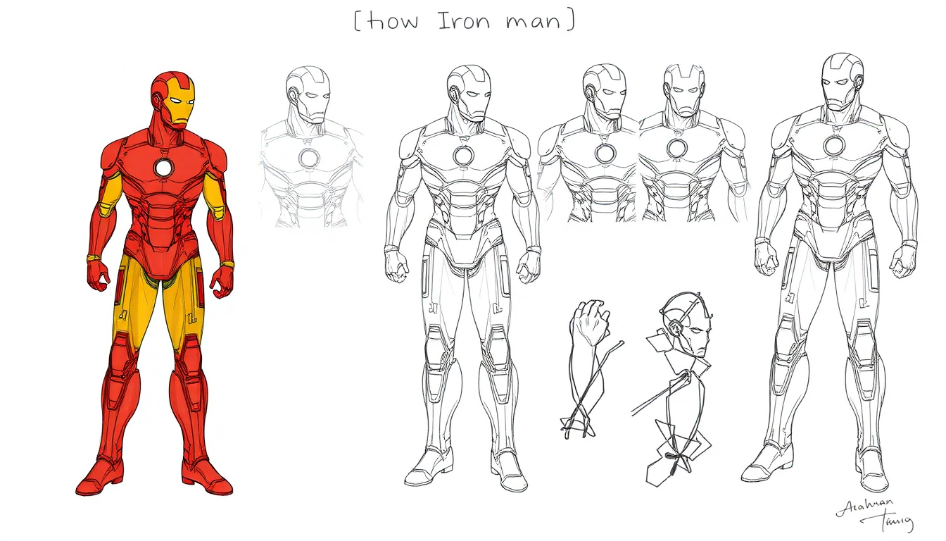 Comment Dessiner Iron Man Comme Un Pro