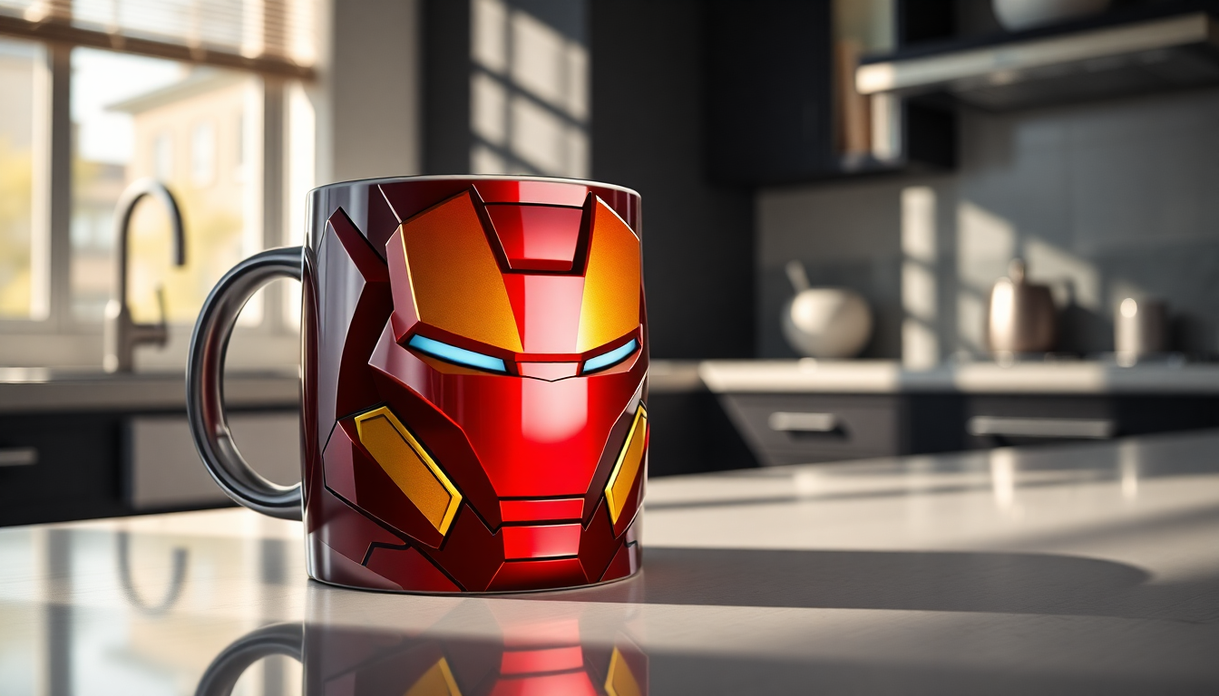 Réveillez le super-héros en vous avec un mug Iron Man