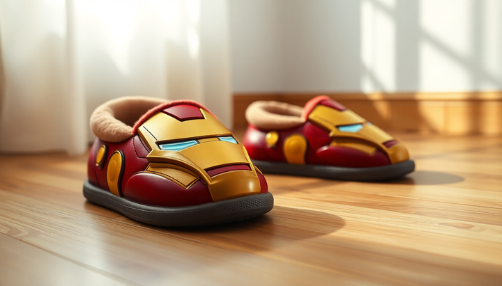 Marchez comme un vrai super-héros avec nos chaussons Iron Man !