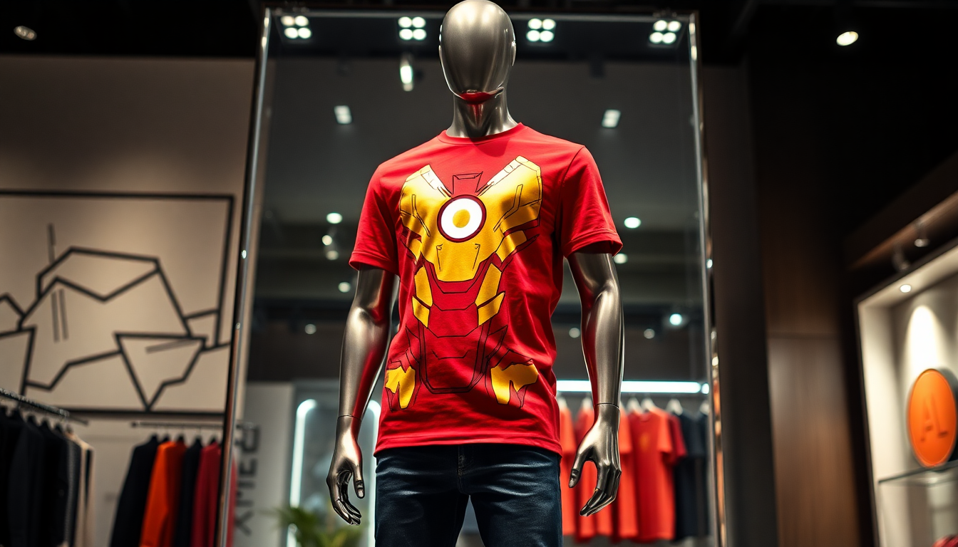 Discover our exclusive collection of Iron Man t-shirts
