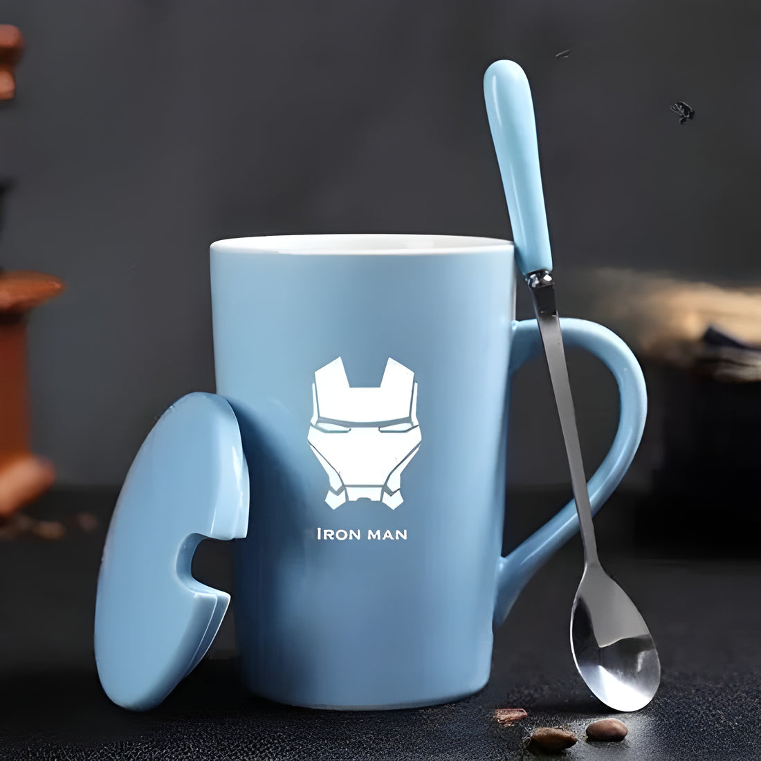 Tasse Iron Man Bleu