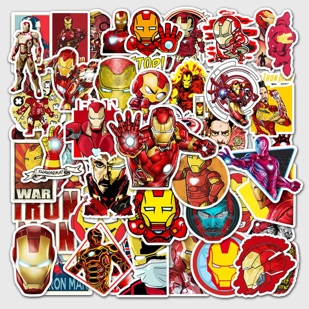 Juego de 52 pegatinas de Iron Man